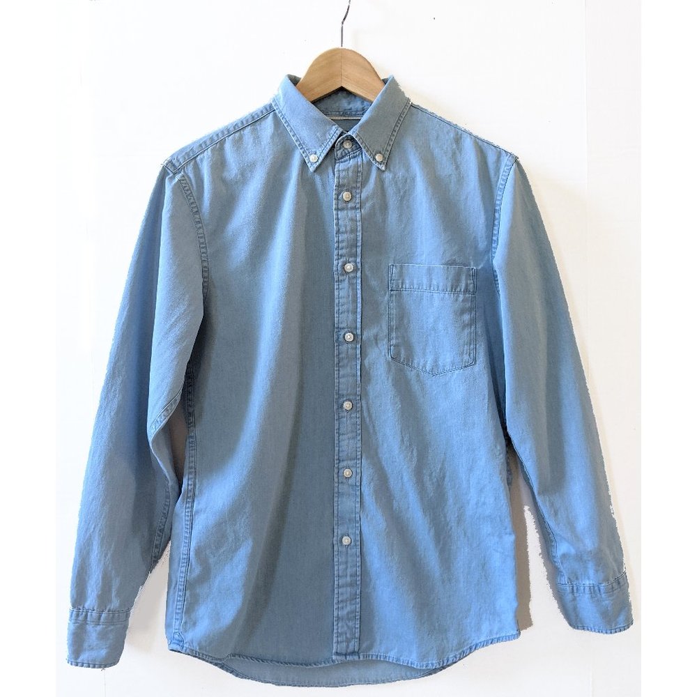 Uniqlo Men's Button Down Denim Shirt Size Small